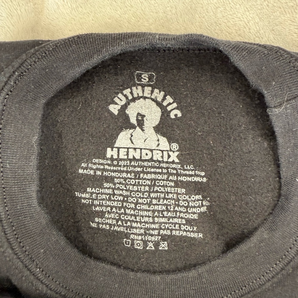 Authentic Original Black Jimi Hendrix Sweatshirt - Picture 4 of 4